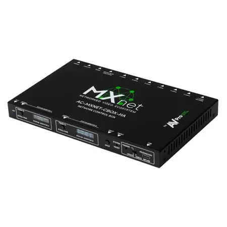 AVPro Edge AC-MXNET-CBOX-HA Control Box for MXNET System - Eight Female RJ-45 with One PoE