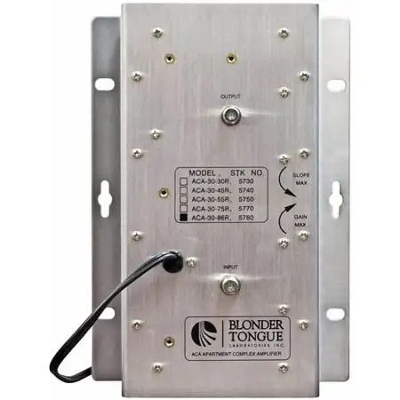 Blonder Tongue ACA-30-86R Apartment Complex Amplifier 30 dB 47-860 MHz Passive Return Dual Hybrid