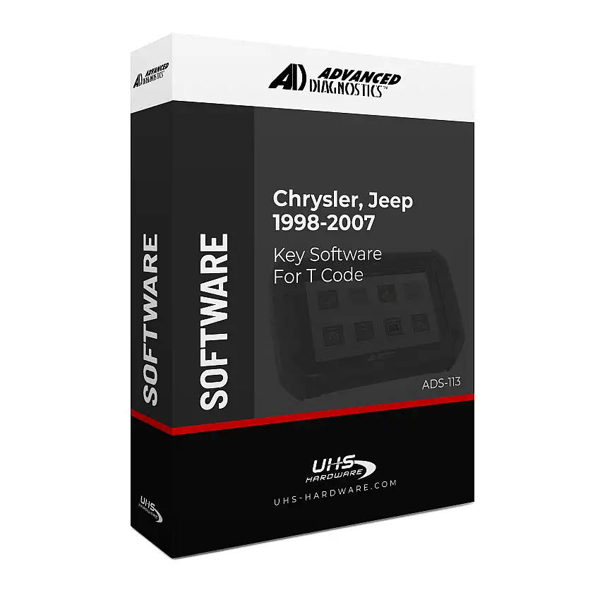 Advanced Diagnostics - ADS113 - 1998-2007 - Chrysler / Jeep Key Software For T Code - Category A