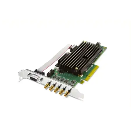 AJA Corvid 44 BNC-NF 4K/UltraHD 3G-SDI Fanless 4 Channel Multi-Format PCIe I/O Card - Passive Cooling - Full Size BNC