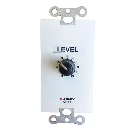 Ashly Audio WR1.1 Decora Style Wall Remote with Single Rotary Potentiometer