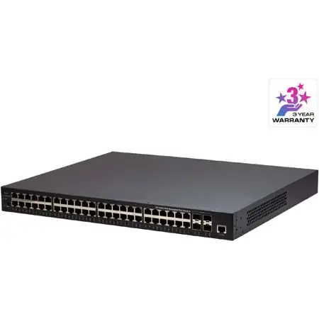 ATEN ES0152P 52-Port GbE PoE Managed Switch with 48x RJ-45 10/100/1000 Mbps Ports & 4x SFP+ Uplink Ports