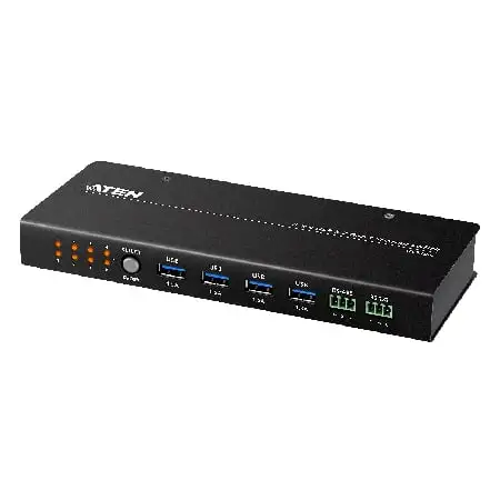 ATEN US3384i 8x4 USB 3.1 Gen 1 Sharing Switch - Shares up to 4 USB 3.2 devices to 8 PCs