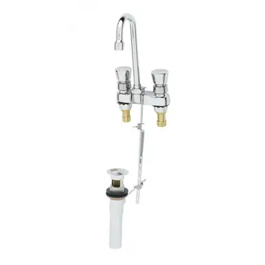 T&S Brass B-0833 Slow Self Closing Centerset Metering Faucet
