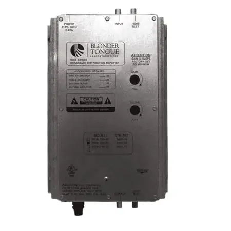 Blonder Tongue BIDA550-50 Broadband Indoor Distribution Amplifier 50DB
