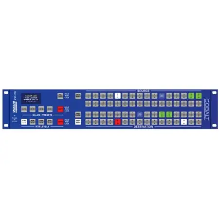 Cobalt Digital Wave Control Series CP-78 Back-Lit Control Panel w/ 2 General Purpose Inputs & 2 General Purpose Outputs