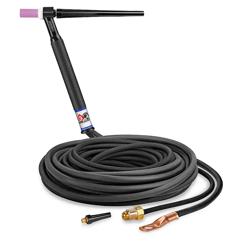 CK125NSF 125A TIG Torch | Gas-Cooled Rigid Head - Weld Shop Supply