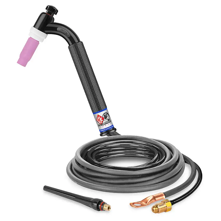 CK17-12-2 FX 150A TIG Torch | Flex Head Gas-Cooled - Weld Shop Supply