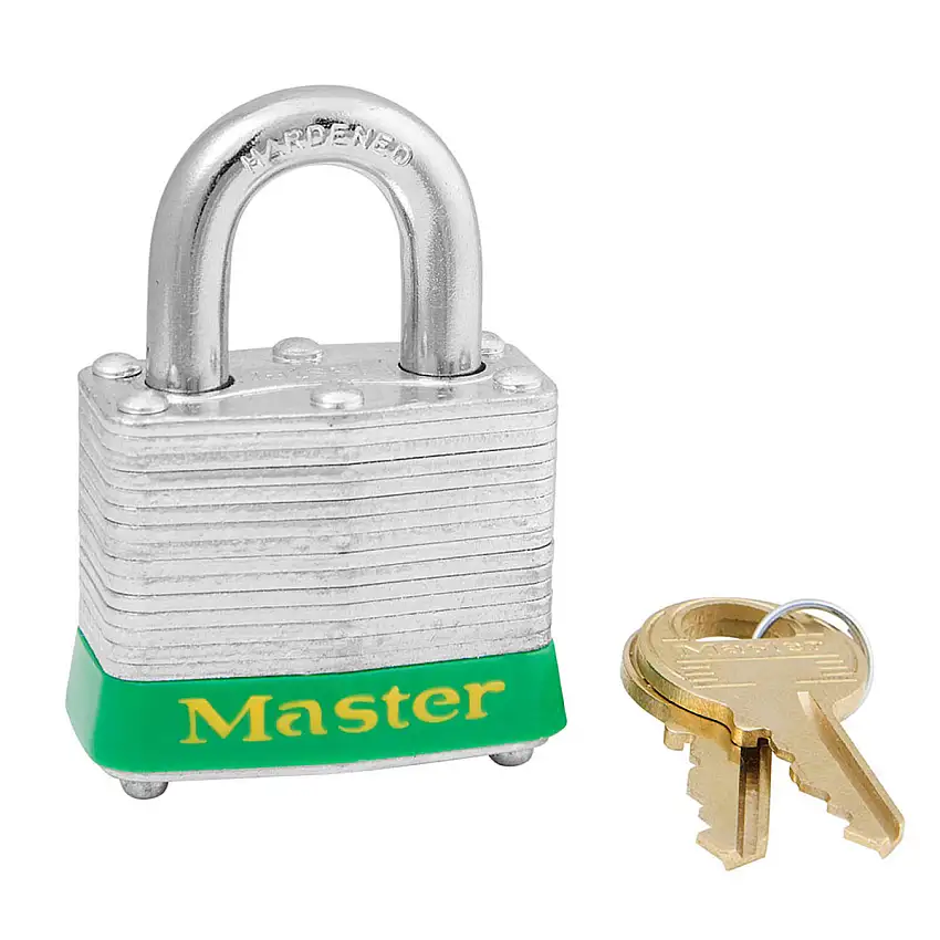 Master Lock  Green Steel Padlock (Keyed Alike)