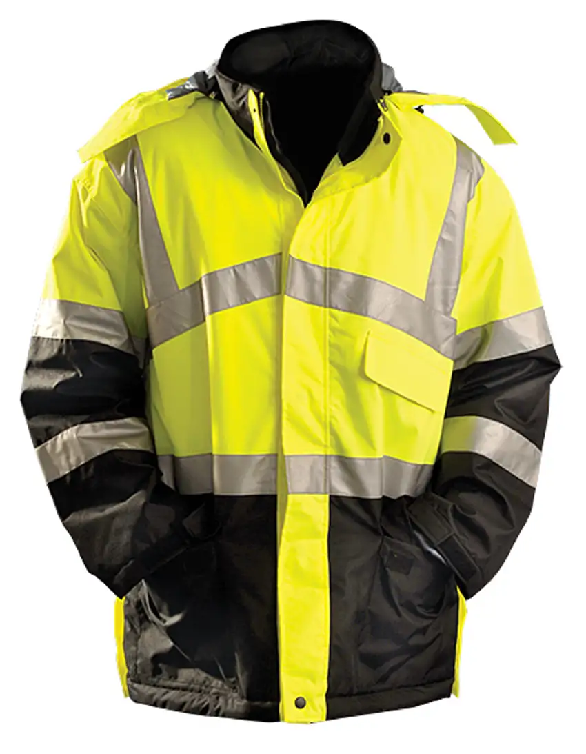OccuNomix 3X Hi-Vis Yellow Polyester Oxford Jacket