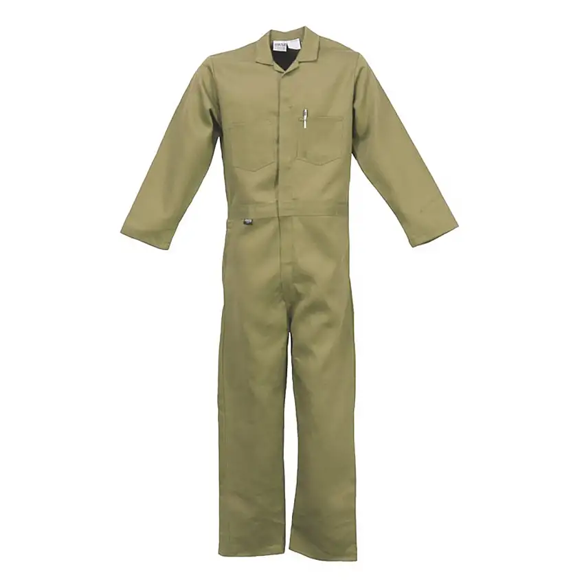 Stanco Safety Products Small Tan Indura Arc Rated Flame Resistant Coveralls With Front Zipper Closure