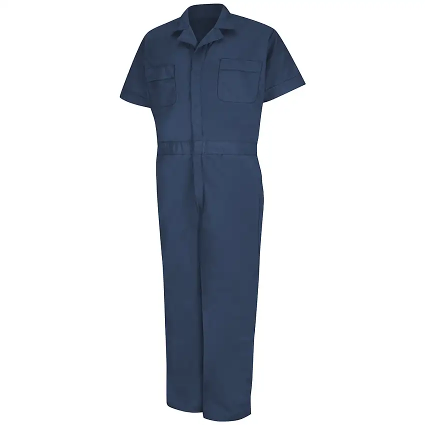 Red Kap  2X/Long Navy 5 Ounce 65% Polyester/35% Combed Cotton Coveralls With Zipper Closure