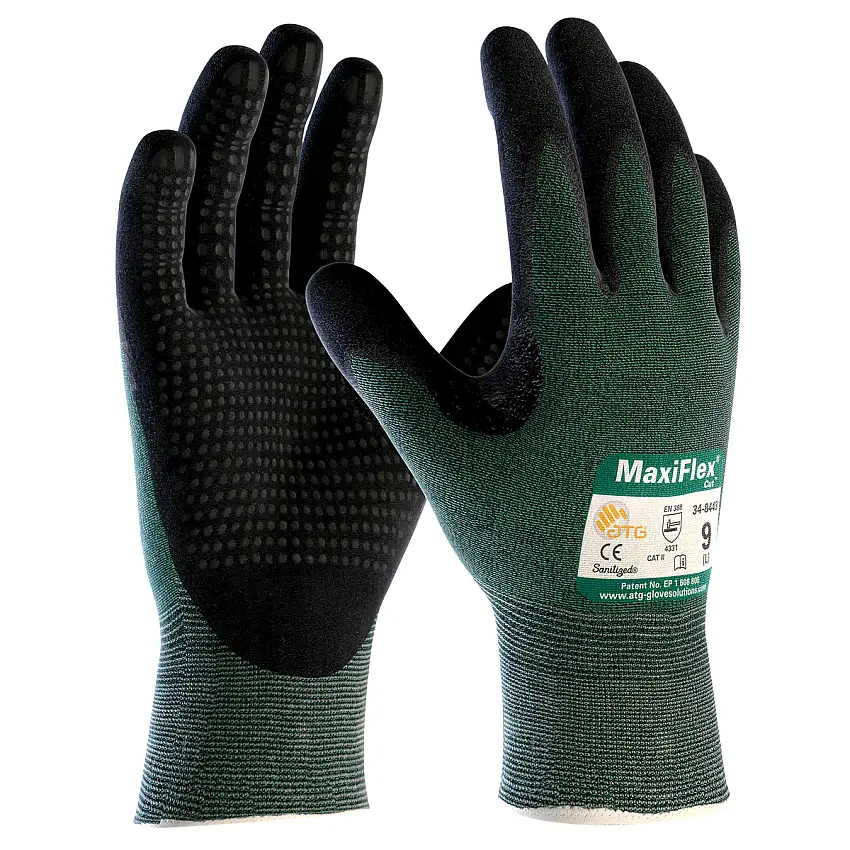 Protective Industrial Products 2X MaxiFlex  Cut 15 Gauge Engineered Yarn Cut Resistant Gloves With Nitrile Coated Palm And Fingertips