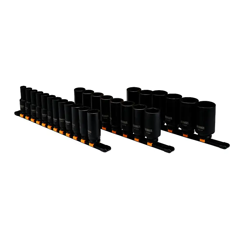 DEWALT® 1/2" Black Steel Socket Tool Set