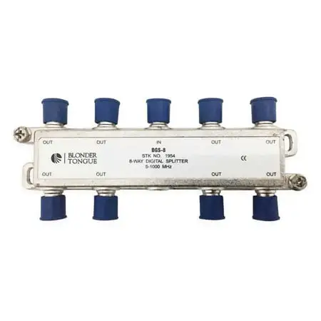 Blonder Tongue DGS-8 Solder Back Digital Ready 5 - 1000MHz 8-Way F Splitter - 25 Pack