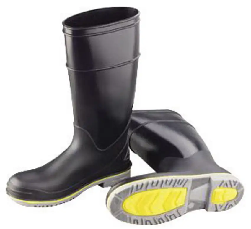 Dunlop  Protective Footwear Size 10 Flex3 Black 16" Polyblend/PVC Knee Boots
