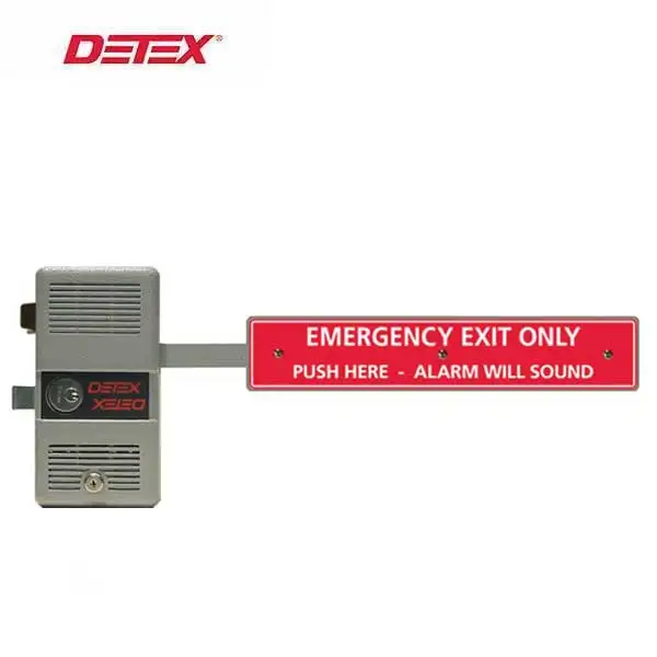 Detex - DTX-ECL-600 - Exit Device - Long Bar - Rugged Dead Bolt - Battery Powered - 9VDC