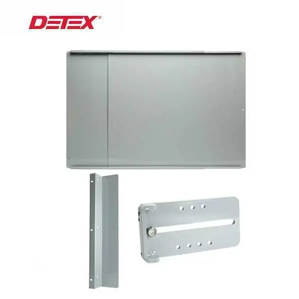 Detex - DTX-GTPLKIT - Gate Plate Kit - Gate Latch Protector - Strike Latch Receiver - Adjustable