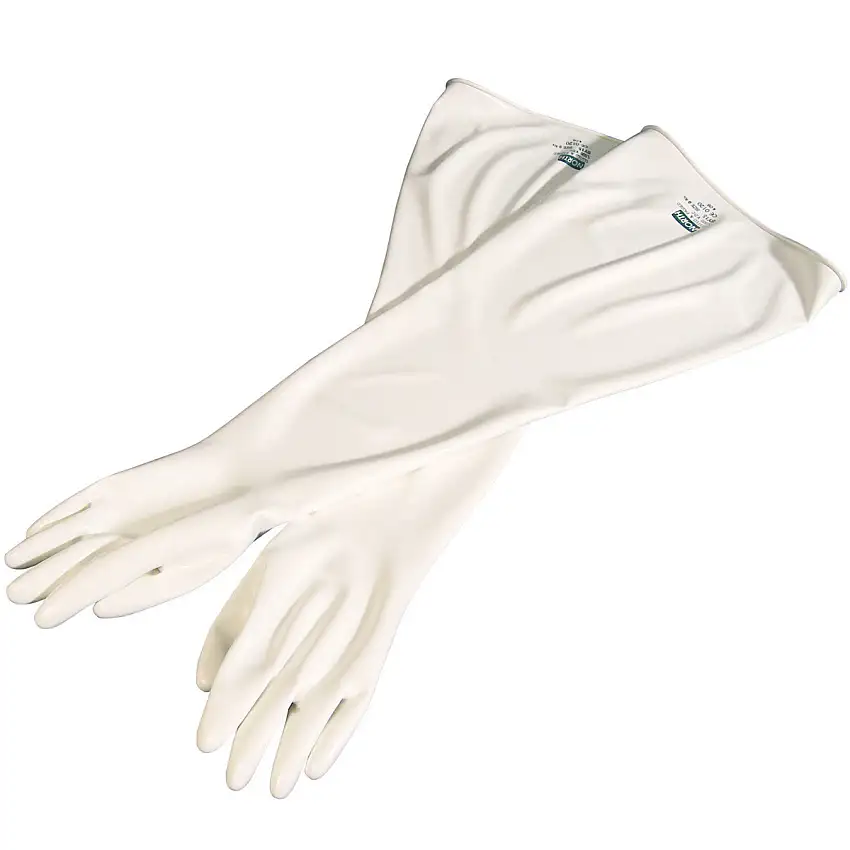 PIP Size 10.5 White 30 mil Hypalon  And Chlorosulfonated Polyethylene Chemical Resistant Gloves