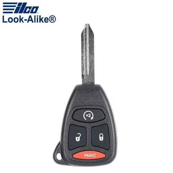 2007-2011 Chrysler Dodge / 4-Button Remote Head Key / PN: RK-CHY-KOB5 / OHT692713AA (AFTERMARKET)