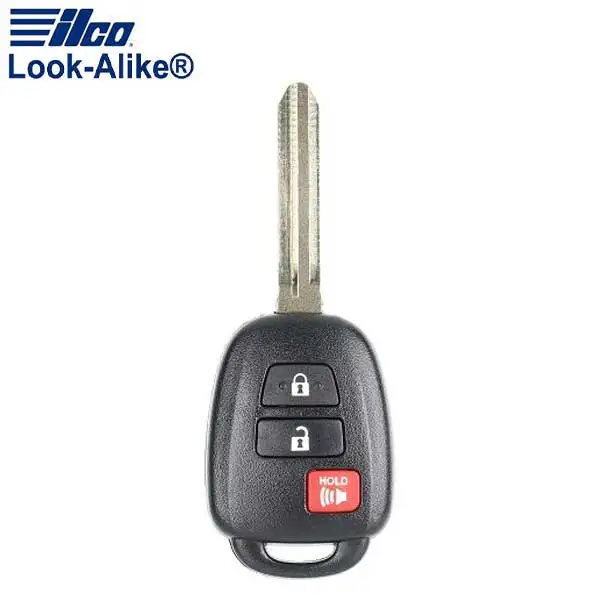 2012-2017 Toyota / 3-Button Remote Head Key / PN: 89070-52F60 / HYQ12BDM (AFTERMARKET)