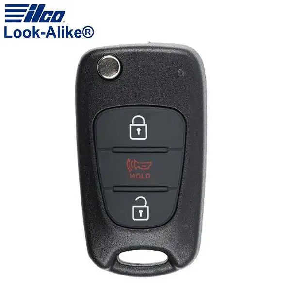 2010-2012 Kia Soul / 3-Button Flip Key / PN: 95430-2K250 / NY0SEKSAM11ATX (AFTERMARKET)