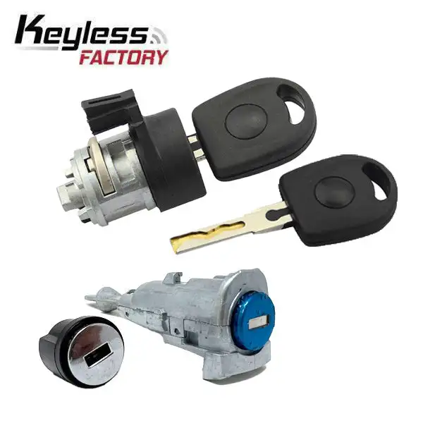 Volkswagen Ignition Lock / Full Set for VW-L04B / Coded (AFTERMARKET)