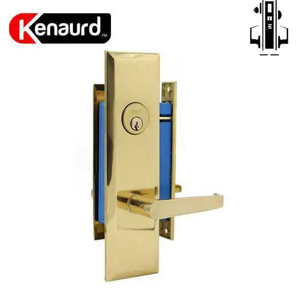 Heavy Duty Mortise Lockset w/ Lever - 2-1/2" Backset - US3 - Polished Brass - LH