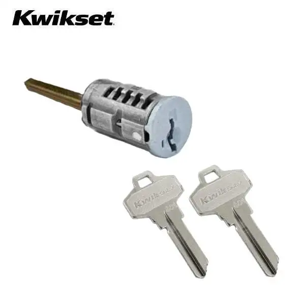 Kwikset - SmartKey SC1 Schlage Cylinder For Single Cylinder Low Profile Deadbolt - Silver Finish