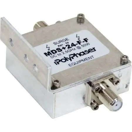 PolyPhaser 24VDC Pass 75-Ohm Coaxial Surge Protector (MDS-24-F-F)