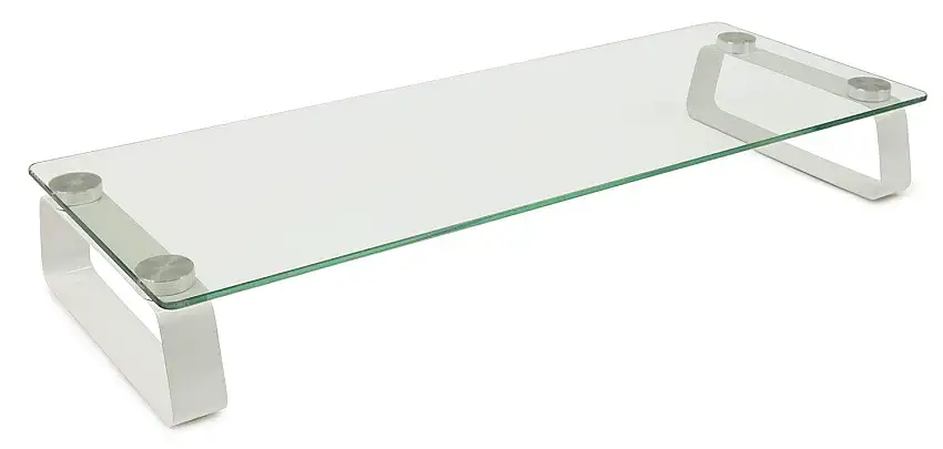 Mount-It Ergonomic Glass Computer Monitor or Laptop Riser Stand (MI-7262)