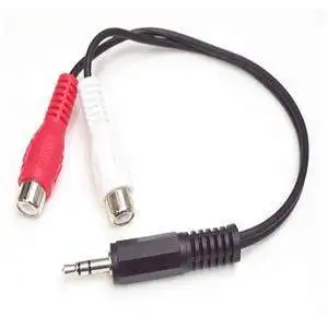 StarTech 6" Stereo Audio Cable 3.5mm Male to 2x RCA Female (MUMFRCA)