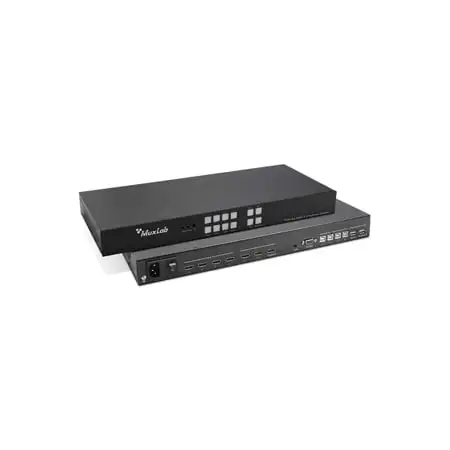 MuxLab 500870 KVM 4x2 HDMI 2.0 Multiview Switcher