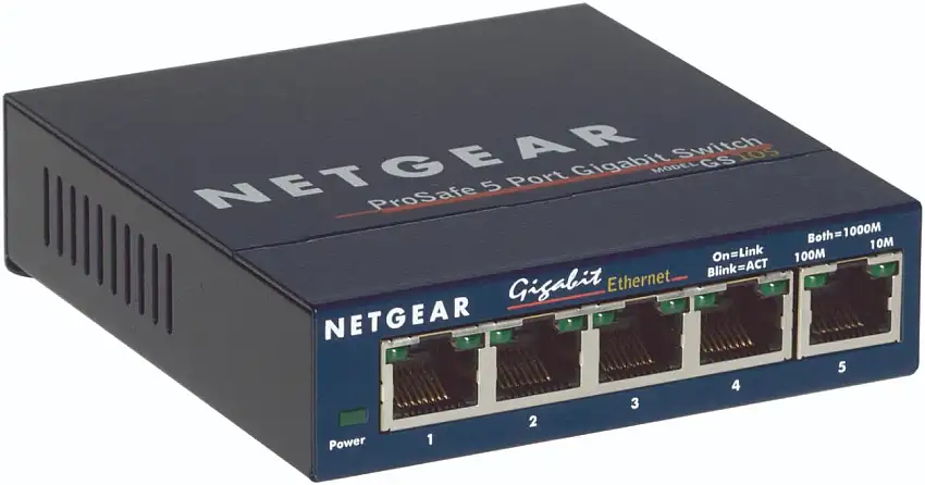 Netgear 5-Port Gigabit Desktop Switch (GS105NA)