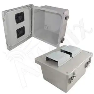 Altelix NF100806V - 10x8x6 Fiberglass Vented Weatherproof NEMA Enclosure