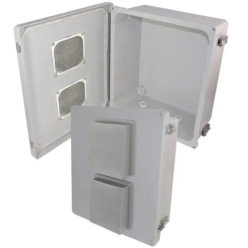 Altelix NF141206V - 14x12x6 Fiberglass Weatherproof Vented NEMA Enclosure