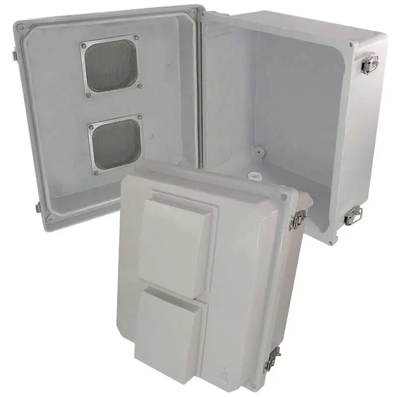 Altelix NF141208V - 14x12x8 Fiberglass Weatherproof Vented NEMA Enclosure