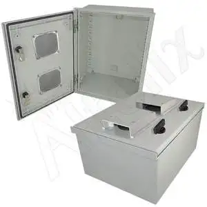 Altelix NFC161208V - 16x12x8 Vented Fiberglass Weatherproof NEMA Enclosure