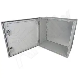 Altelix NFC161608P - 16x16x8 NEMA 3X Fiberglass Weatherproof Enclosure with Blank Steel Equipment Mounting Plate