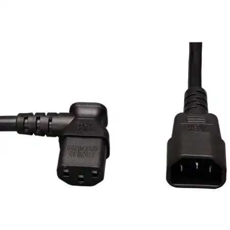 Tripp Lite - 2ft AC Power Cord C14 to C13 Left Angle (P004-002-13LA)
