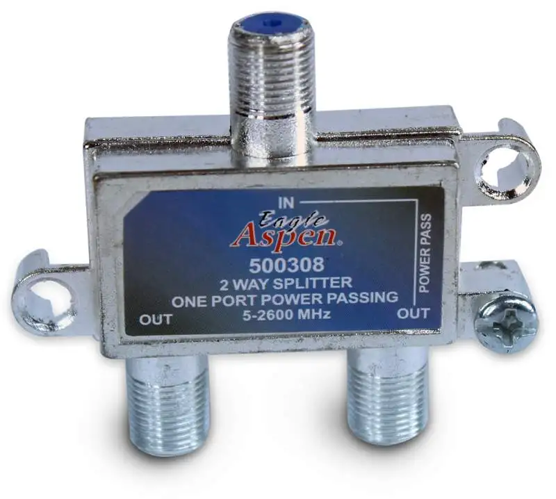 Eagle Aspen 2-way Splitter for Off-air and Satellite Signals (500308)