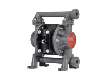 ARO PD03P-ADS-DTT Standard Diaphragm Pump | Compact Series | 3/8" Non-Metallic | 10.6 Maximum GPM | PTFE Ball Material