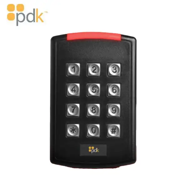 PDK - RED High Security + Prox Keypad Reader - Desfire EV2 - 16V DC (13.56 MHz + Prox)