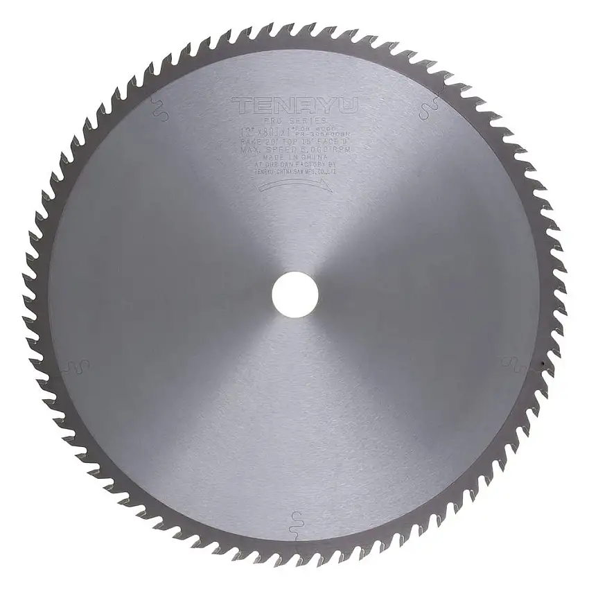 Tenryu Blade - 12" 80 Tooth 1" Arbor 5000 RPM (PR-30580CBN)