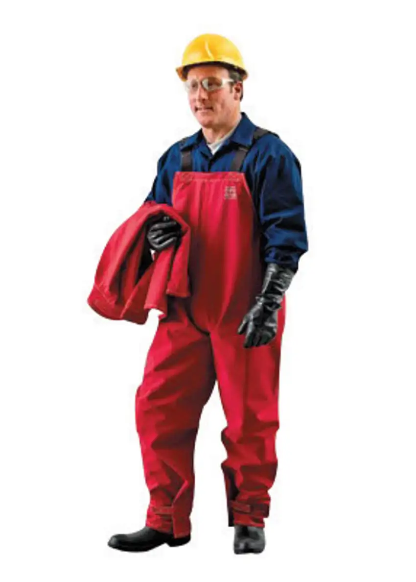 Ansell 2X Tall Red AlphaTec Polyester Chemical Protective Overalls