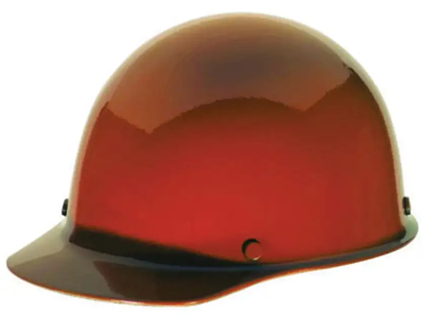 MSA Orange Skullgard® Phenolic Cap Style Hard Hat With 4 Point Pinlock Suspension