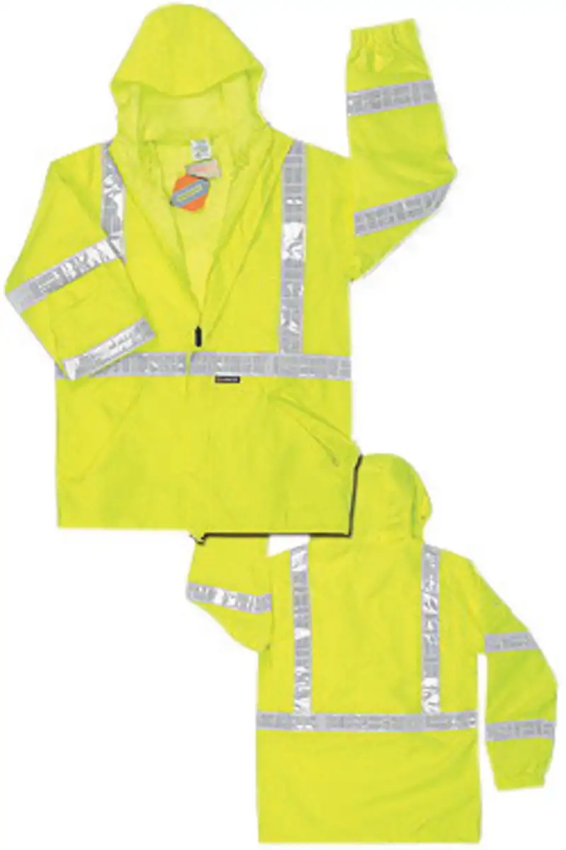 MCR Safety 3X Hi-Vis Green Luminator Polyester And Polyurethane Jacket