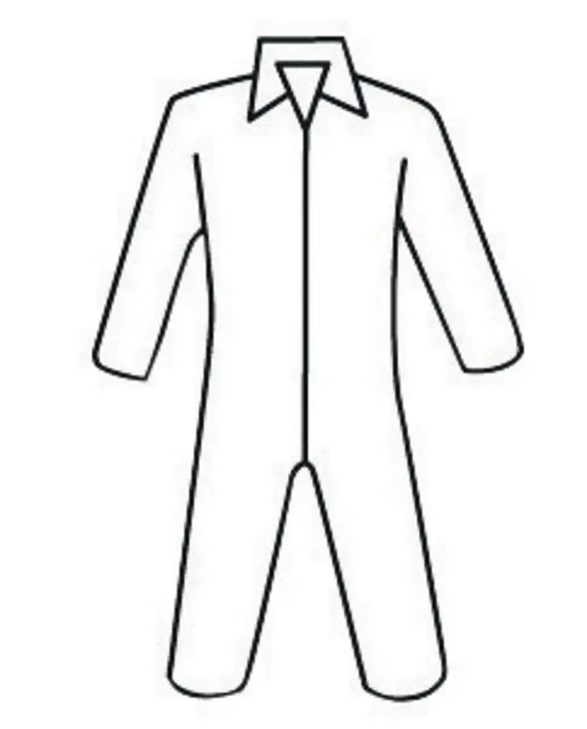 PIP 4X White Posiwear BA Polypropylene Disposable Coveralls