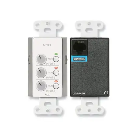Radio Design Labs DB-RC3M Remote Audio Mixing Control with Muting - Black
