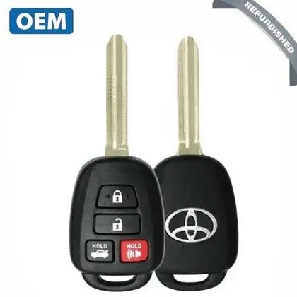 2014-2019 Toyota Camry Corolla / 4-Button Remote Head Key / PN: 89070-02A50 / HYQ12BDP (CANADIAN VEHICLES) (OEM REFURB)